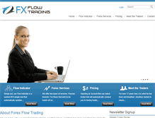 Tablet Screenshot of forexflowtrading.com